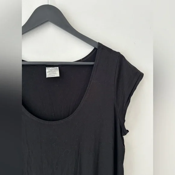 Jax + Lennon bamboo peplum black dress - Picture 2 of 10